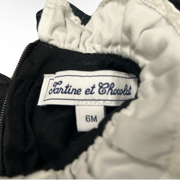 Baby Girl Tartine Et Chocolat Plaid Christmas Holiday Dress Size 3-6 Months - Picture 3 of 4